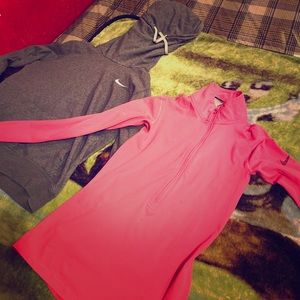 2 Nike hoodies